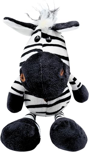 Zebra Plush Toy, 25cm, Soft Stuffed Safari Animal, Cute Cuddly Gift for Kids, Baby Shower & Birthday Present (Black and White)