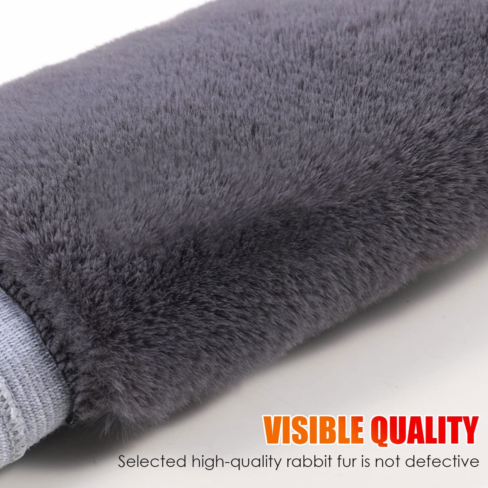 Genouillères for Fluffy Thermique Bretelles Jambières Hiver Peluche Pads Warmer Ski Cyclisme Course à Pied(S)