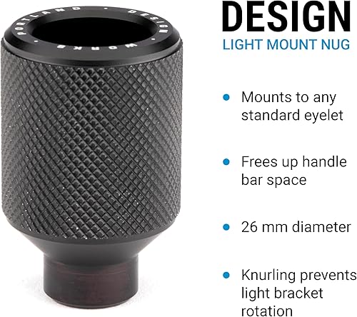 Miniatura 5 de Portland Design Works Soporte de luz delantera con ojales, luces de bicicleta ajustables delanteras y traseras, soporte de ojal para faros