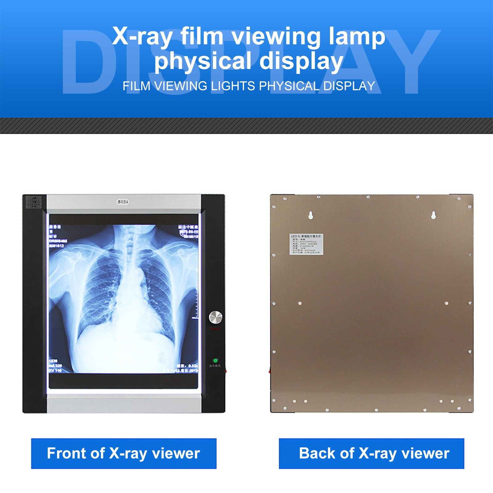 Röntgen-Betrachtungslampe for Krankenhäuser, Professionelle Röntgenfilm-Leuchtbox, Laborausrüstung, 10–100 % Einstellbare Helligkeit, for Medizinische und Zahnmedizinische Zwecke(47x20x1in/119x51x2.5c