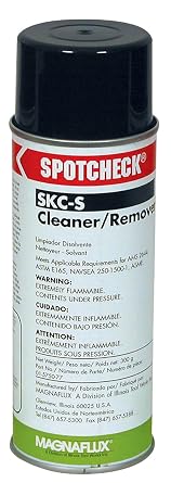 Magnaflux 01-5750-35 Spotcheck SKC-S Cleaner/Remover, 1 gal Can, Clear Pack of 4