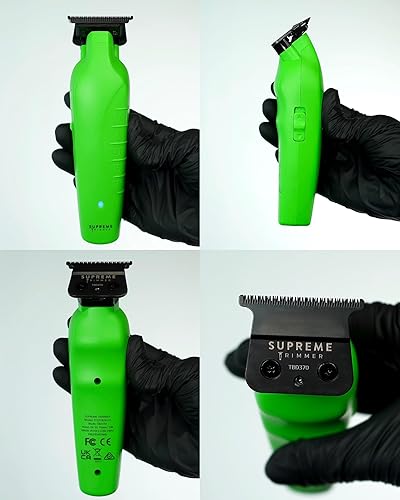 Miniatura 5 de Supreme Trimmer Vader Trimmer ST3778  210 minutos de tiempo de ejecución DLC T-Blade Wireless Barber Liner  Cortadora de barba para hombre  Verde