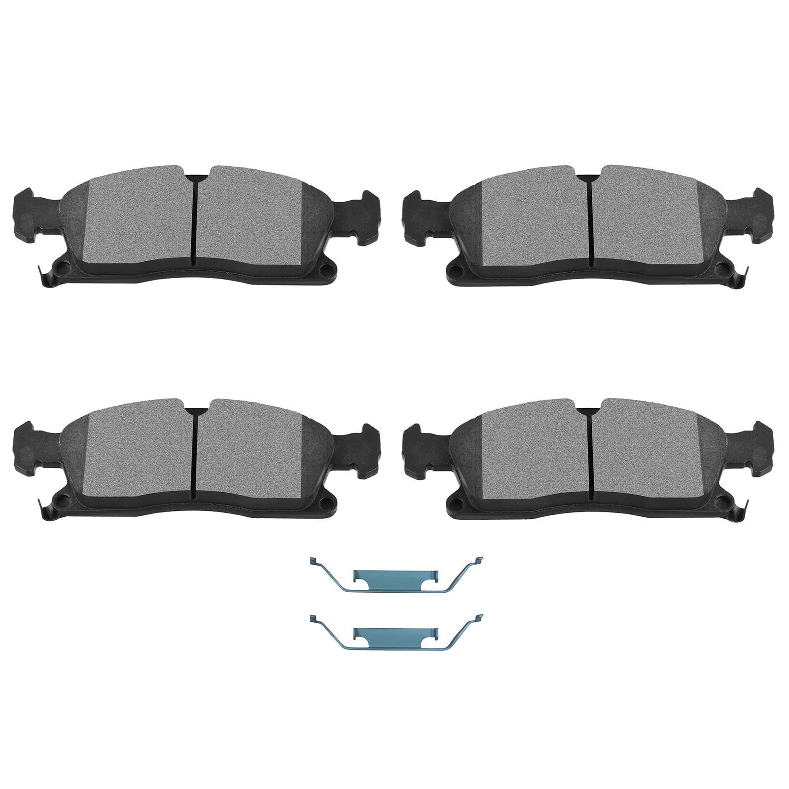SCITOO D1455-8856 Front Semi-Metal Disc Brake Pad Set 4pcs w/Hardware | For Dodge For Durango 2011-2020,For Jeep For Grand Cherokee 2011-2016