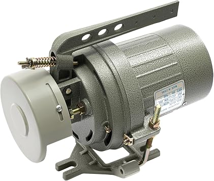 Pattosaey Industrial Clutch Motor, 400W Electric Sewing Machine Motor, 3450RPM 110V-220V Dual Voltage for Industrial Sewing Machines, Quiet Operation, Grey
