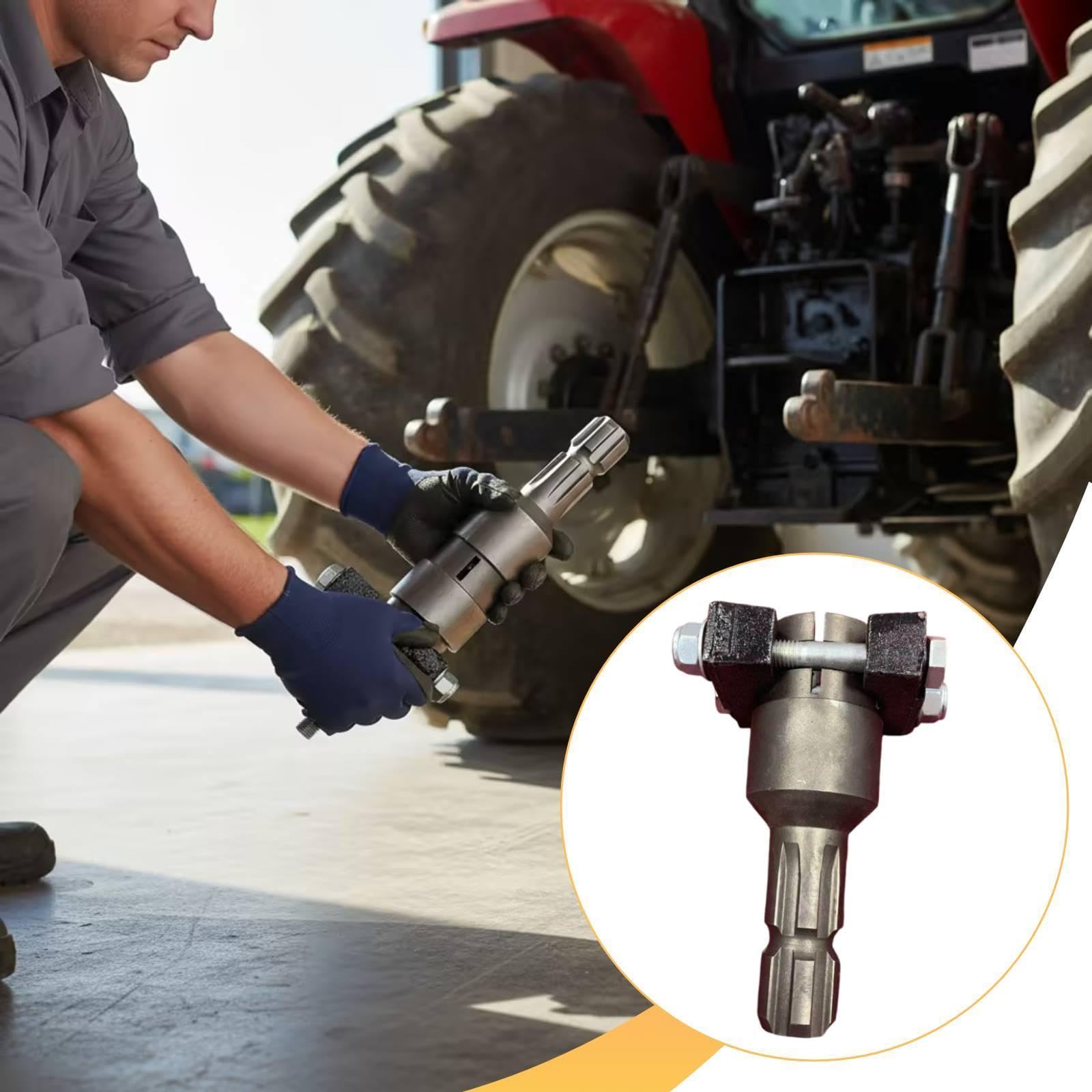 Adattatore per albero di uscita PTO trattore, alloggiamento professionale in acciaio, accessorio di facile installazione, convertitore da 6 a 8, Dagli 8 Interni Ai 6