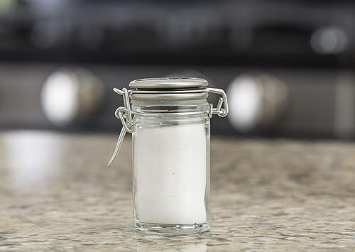 Miniatura 2 de TableCraft H2S&P - Coctelera resellable para efectivo y transporte, salpimentero, 2 onzas, parte superior de clip de acero inoxidable, sellable