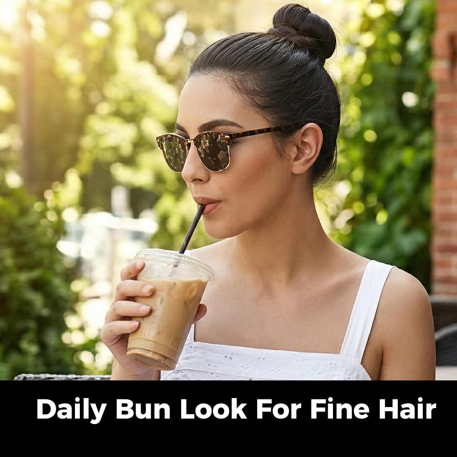 6pcs Small Hair Donut Bun Maker for Thin Fine Hair That Won't Slip, 30-Second Chignon Ring for Ballet Dancers Practice, Stays Hidden | Includes 5 Hair Ties and 20 U Pins (Brown)
