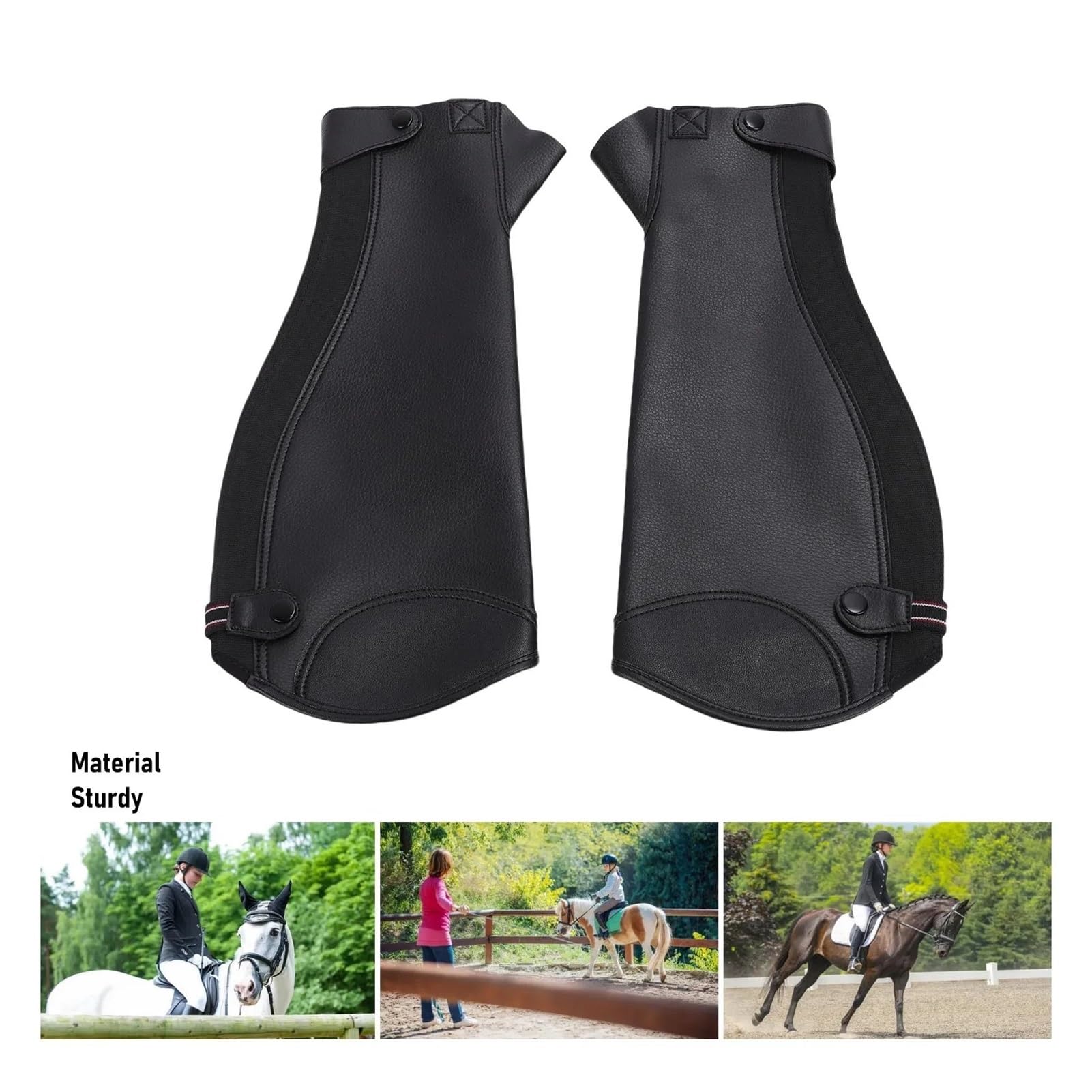 Reiten Half Chaps Halbchaps for Erwachsene, for den Reitsport, aus Mikrofaser, Beinschutz, for Reiten, for