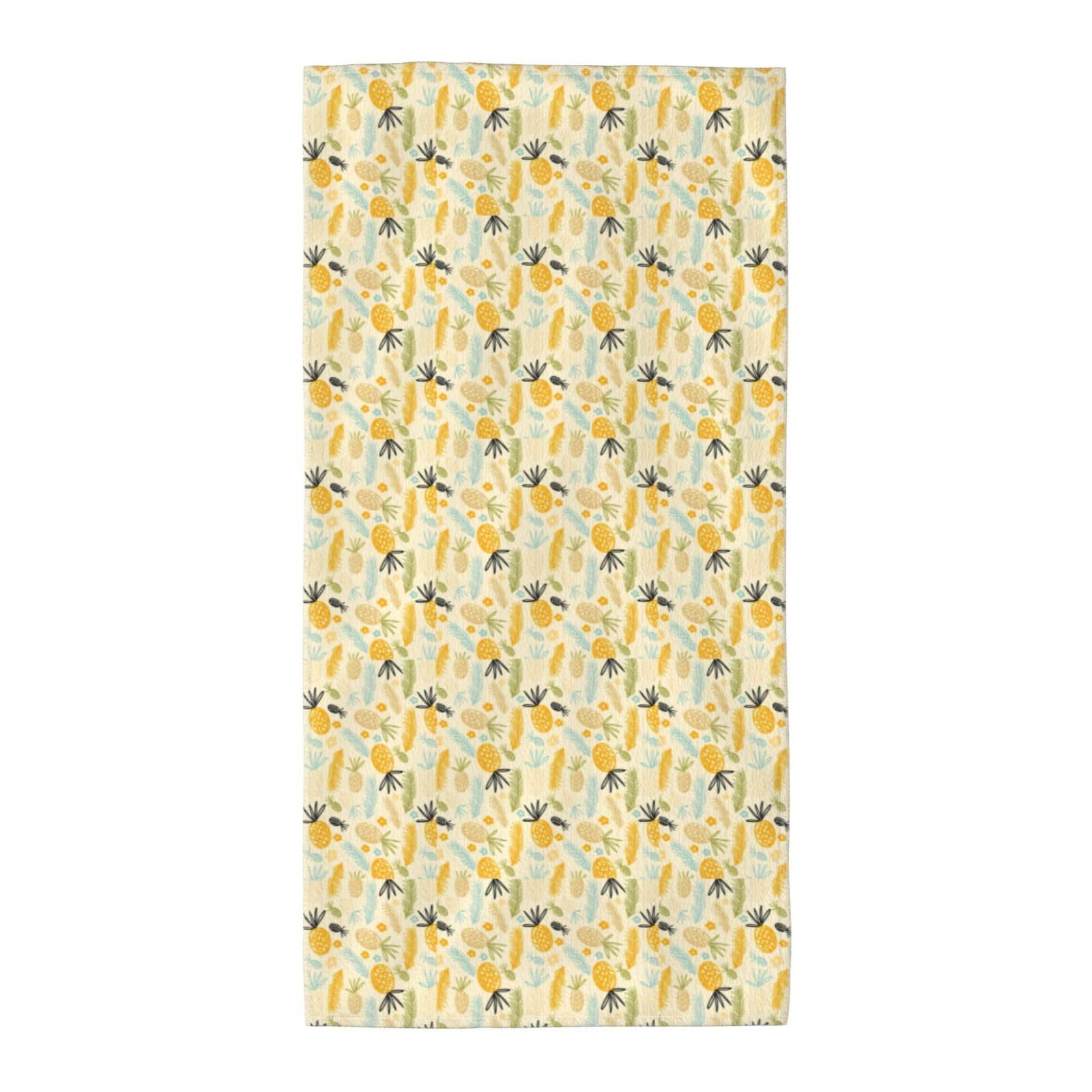 SDEGTHO Pineapple Pattern Fashion Printed Bath Towel High Water Absorption For Hiking Trip