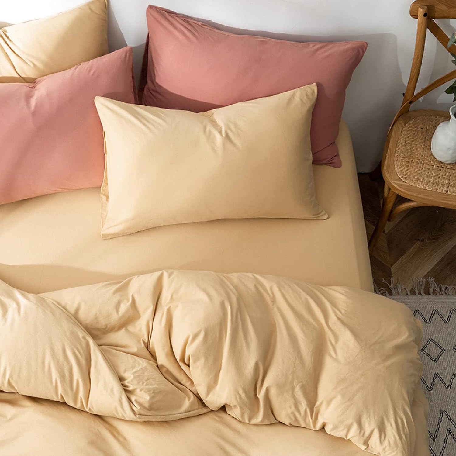 Single Duvet Cover Comforter Cover Duvet Cover Comforter Bedding Plain Casual Stylish (Style M10 200x230)