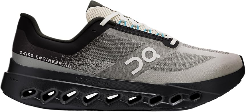 On Mens Cloudsurfer Next Lumos Sneakers, Black/Dew, 12.5 Medium US