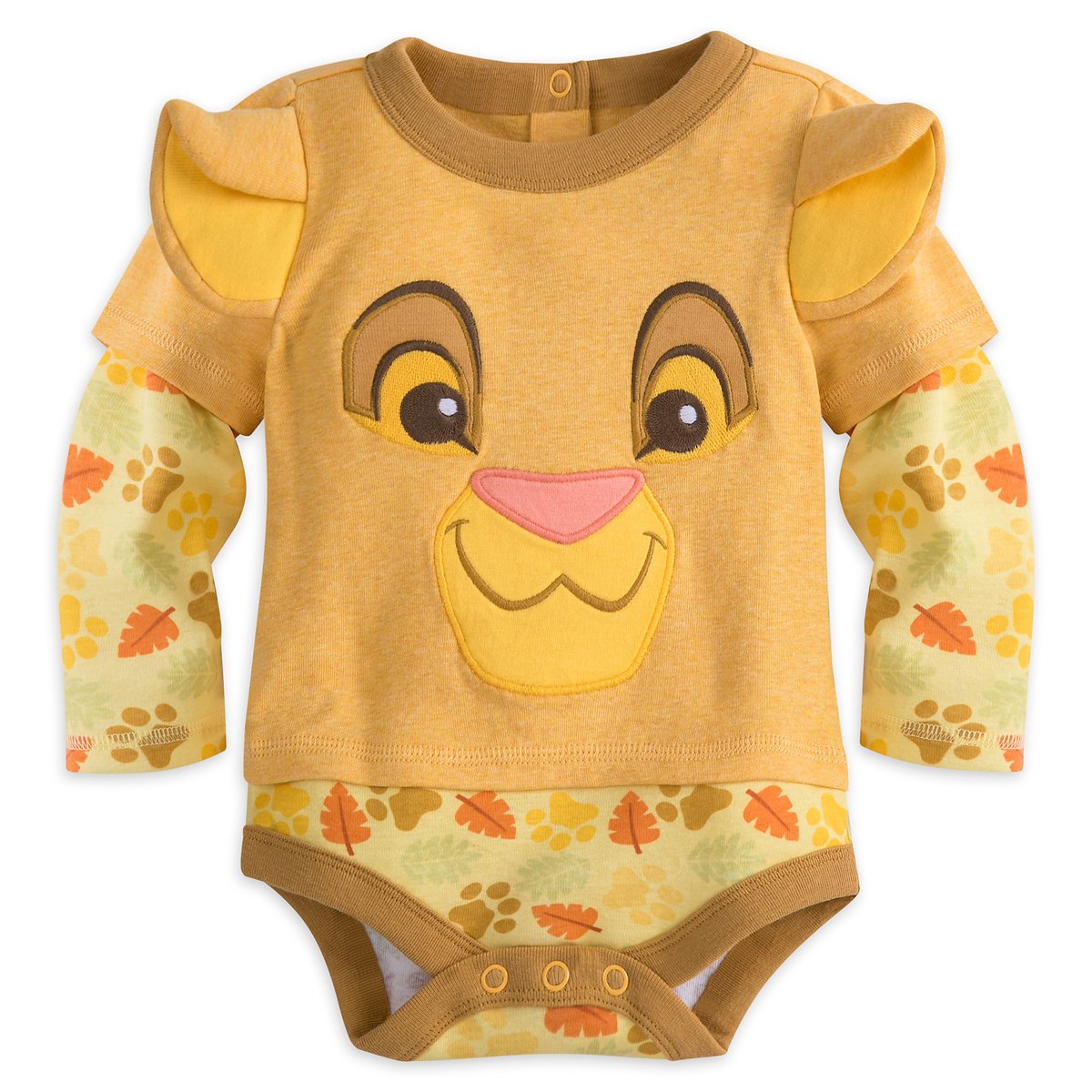 Disney Store Simba Body para bebé, Dorado, 18-24 Meses, Dorado, 18-24 Meses