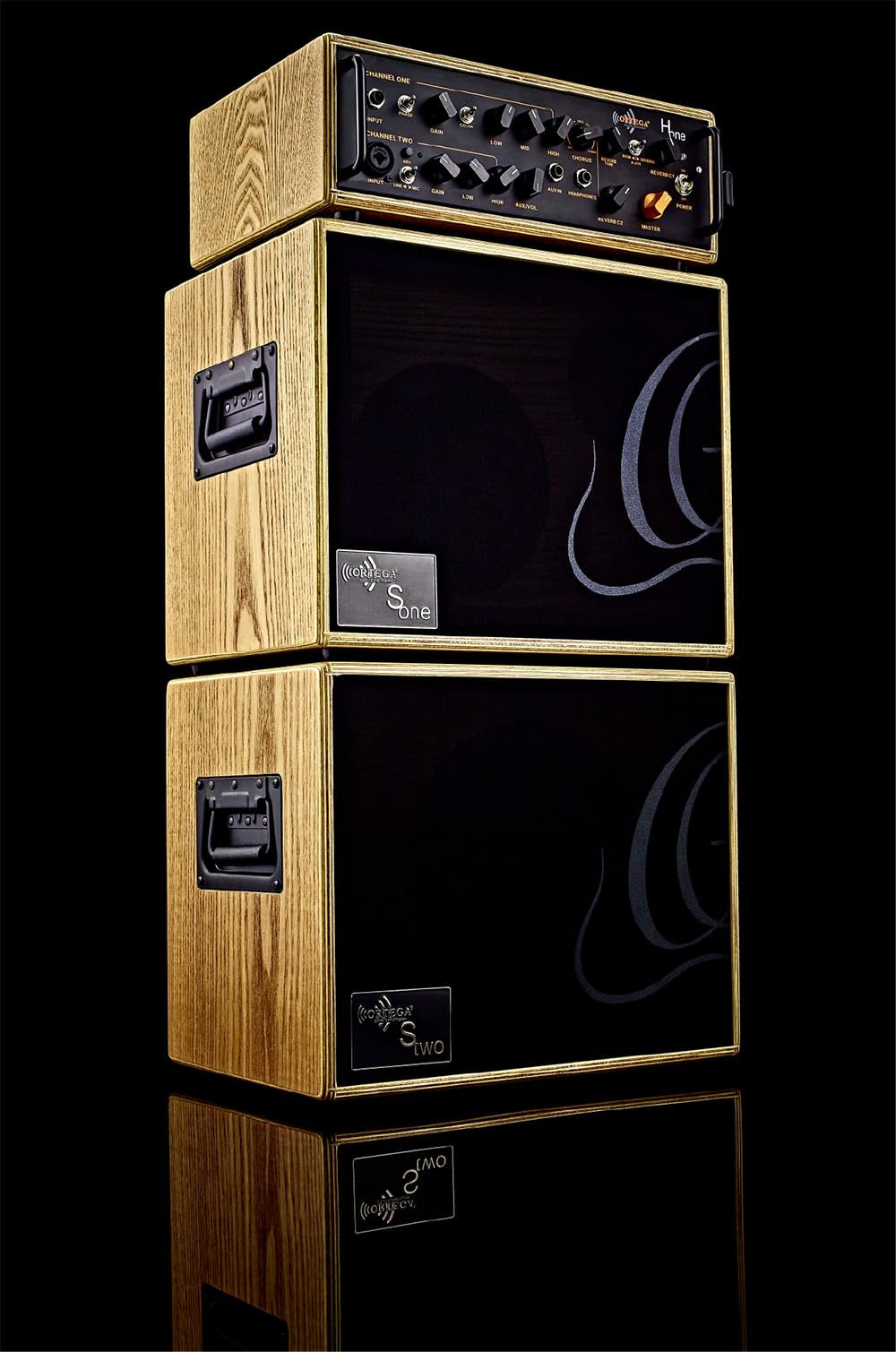 Ortega Guitars Amplification Series Speaker - 8 Zoll Lautsprecher - 150 Watt Ausgangsleistung - Inklusive Tragetasche - Esche, Natur (STWO)