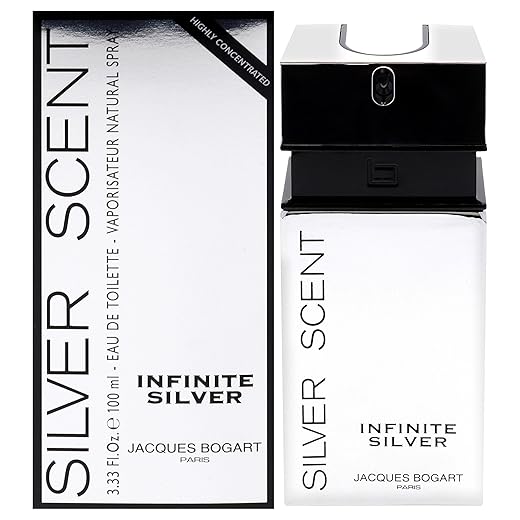 Jacques Bogart Silver Scent Infinite Silver For Men 3.33 oz EDT Spray