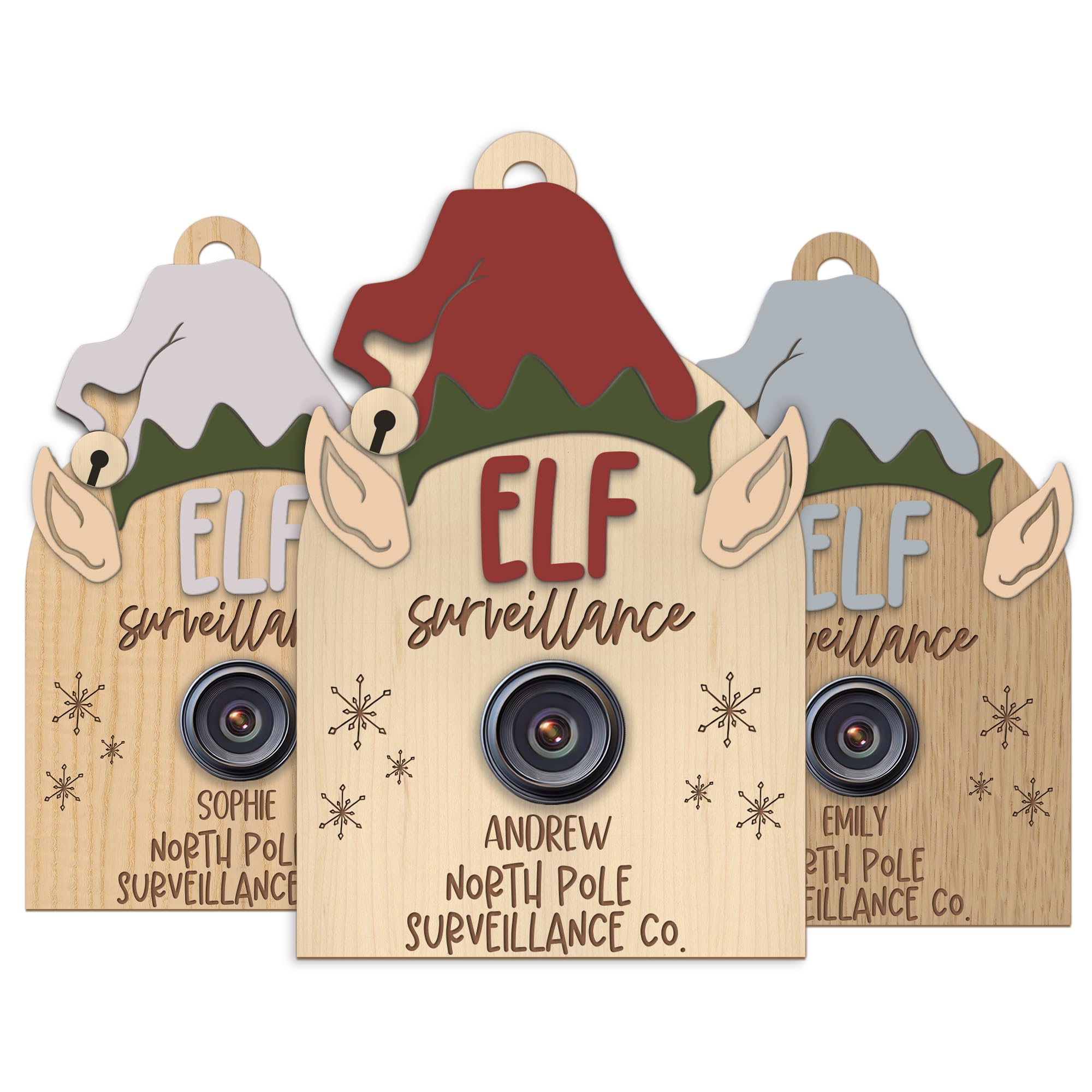 Print Maniacs Personalised Santa and Elf Cam, Christmas for Kids, Fun Christmas Kids Gifts and Decorations