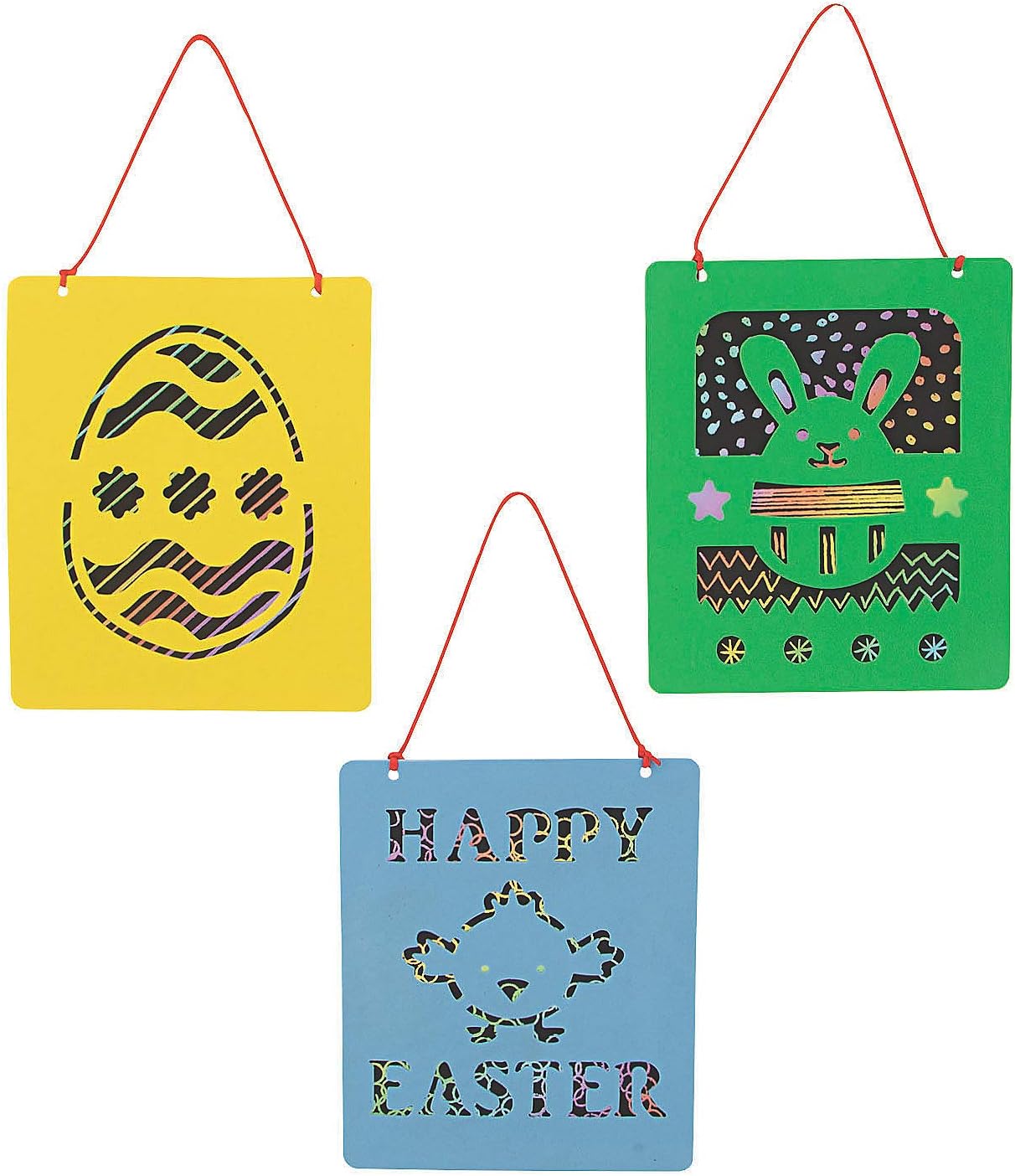 Magic Scratch Seasonal Paint Your Own Suncatchers (Easter)
