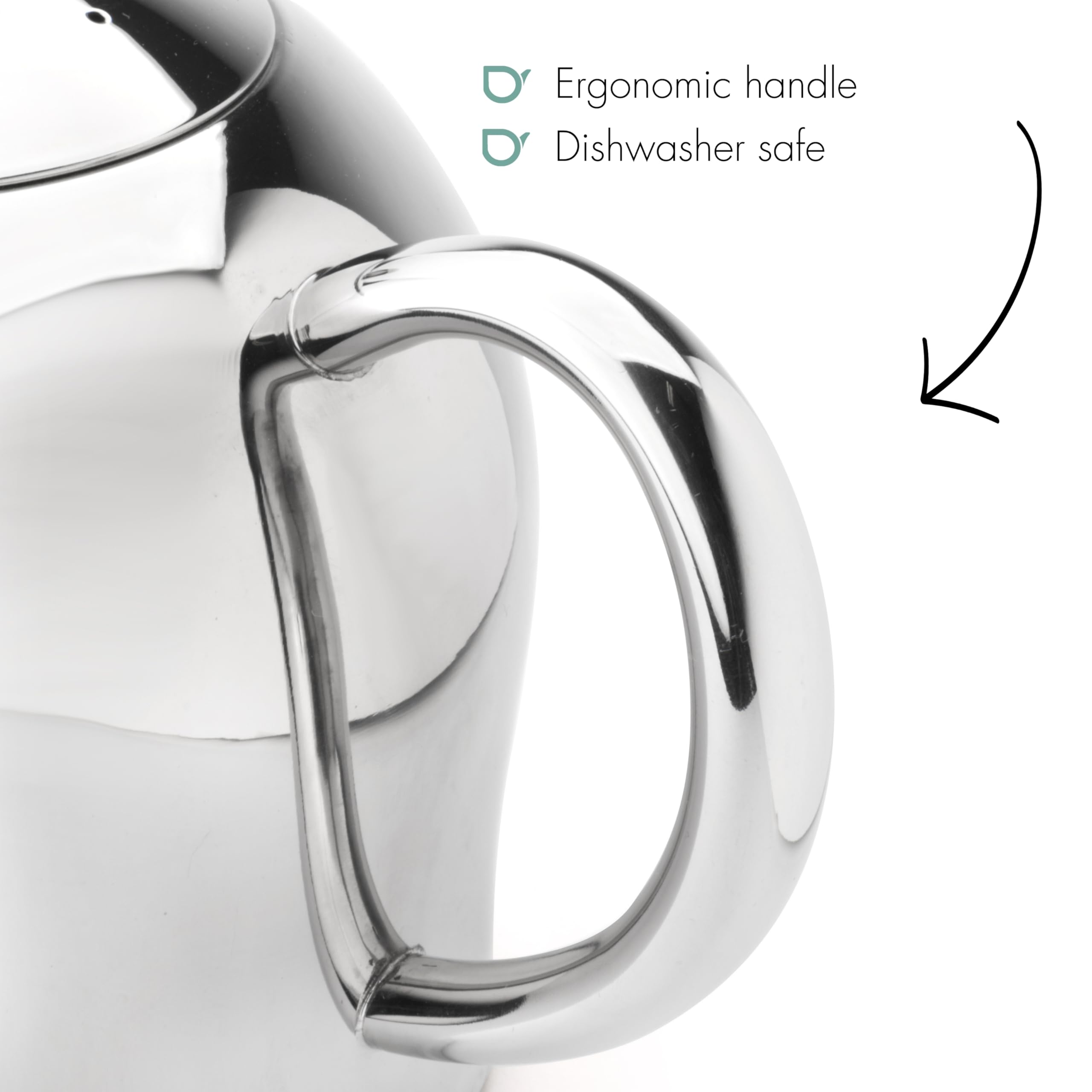 Bredemeijer Minuet Santhee Teekanne, acero inoxidable, acero inoxidable, 1,4 l