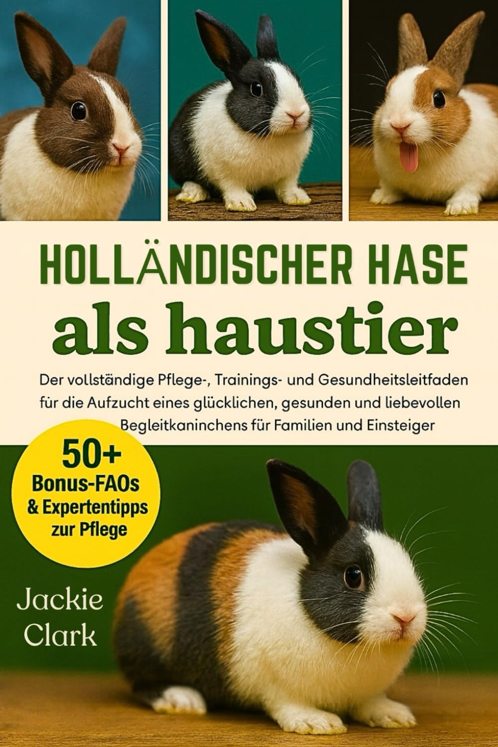 HOLLÄNDISCHER HASE ALS HAUSTIER: Der vollständige Pflege-, Trainings- und Gesundheitsleitfaden für die Aufzucht eines glücklichen, gesunden und ... Begleitkaninchens für Familien und Einsteiger