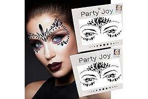 Black Face Body Crystal Gem Jewels