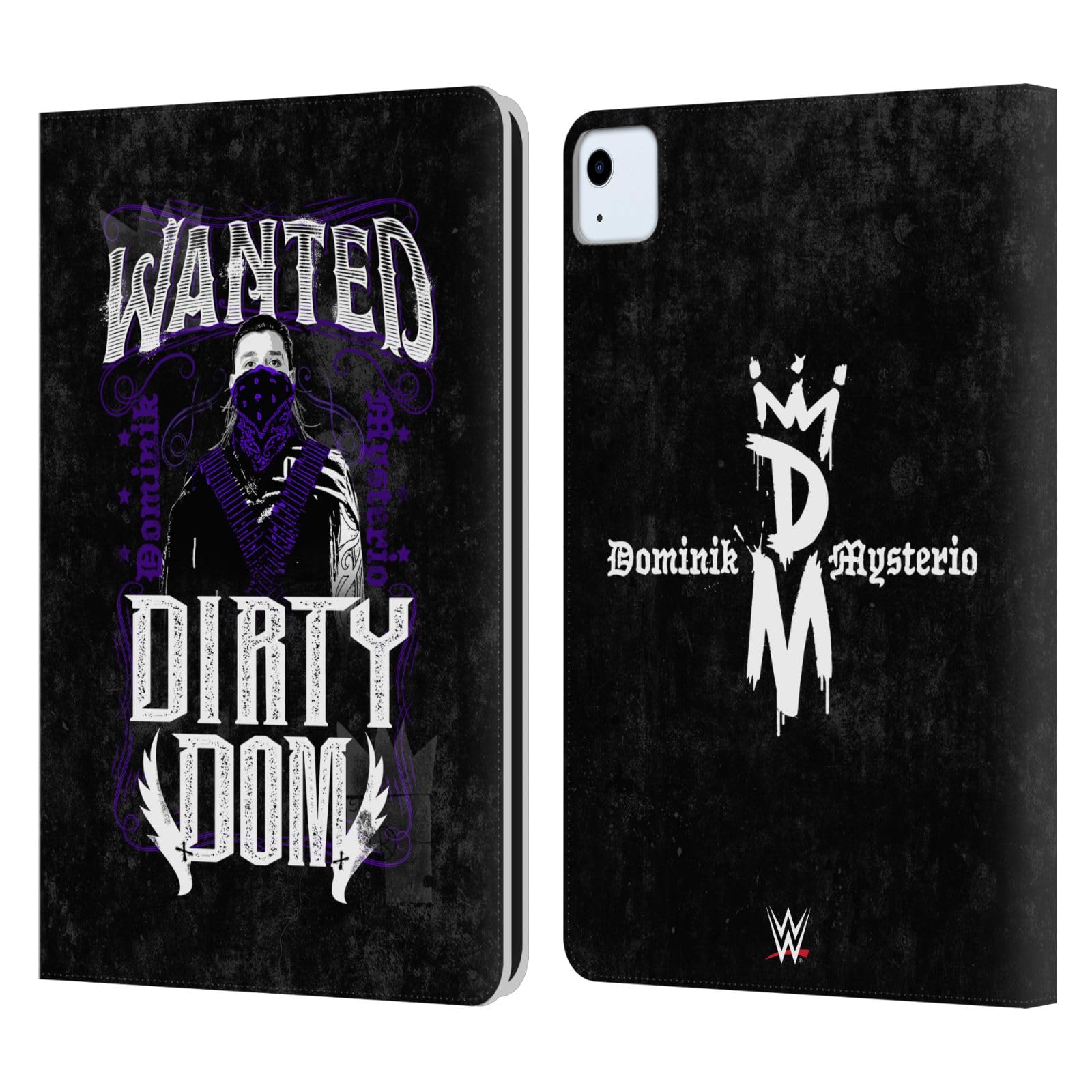 Head Case Designs Officially Licensed WWE Dirty Dom Dominik Mysterio Leather Book Wallet Case Cover Compatible with Apple iPad Air 2020/2022