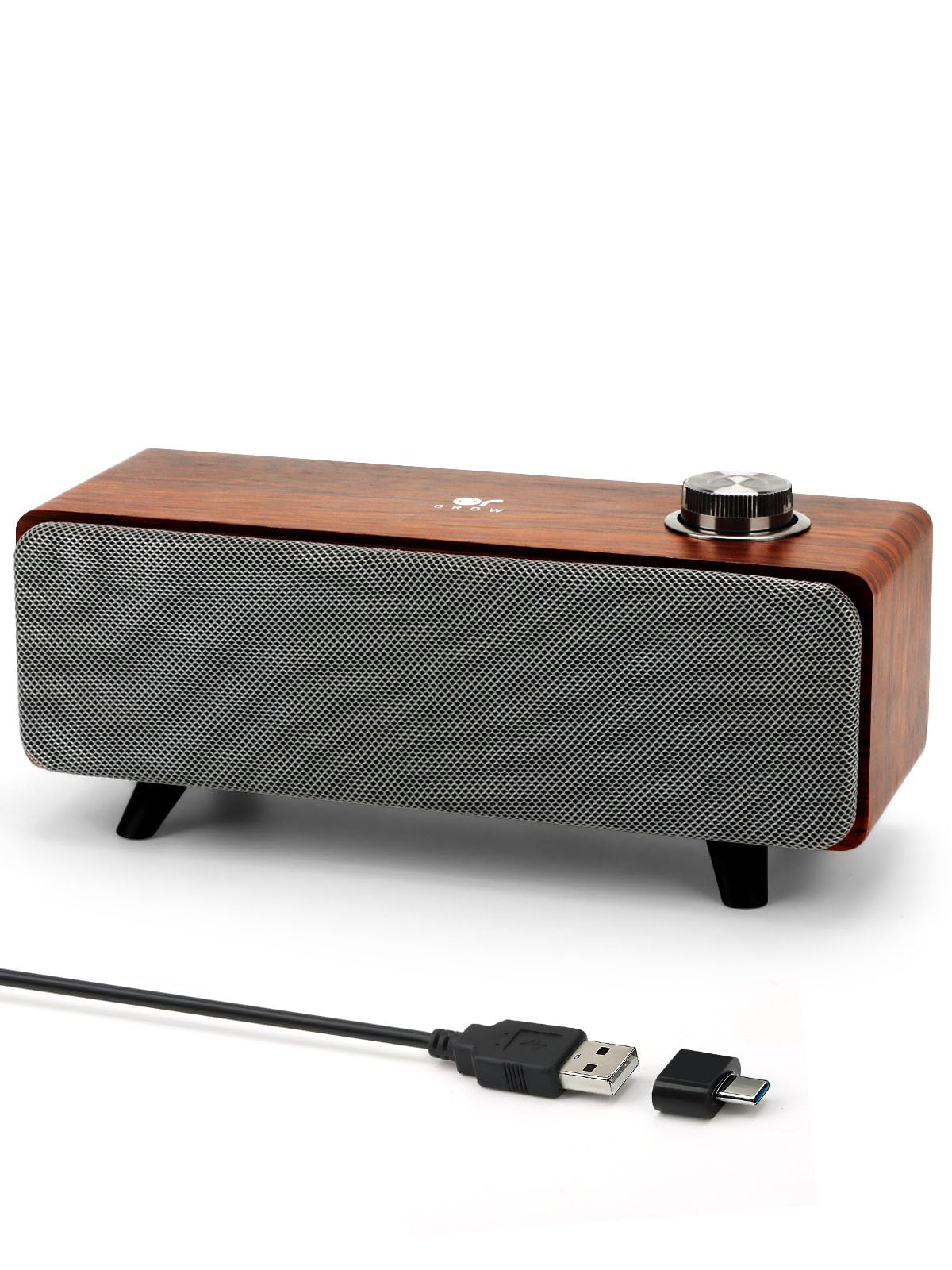 OROW - Altavoces para computadora, barra de sonido Bluetooth, altavoces de PC con subwoofer, altavoces para PC/escritorio/monitor/portátil/TV, altavoces de 10 W para monitor, alimentación USB C/USB