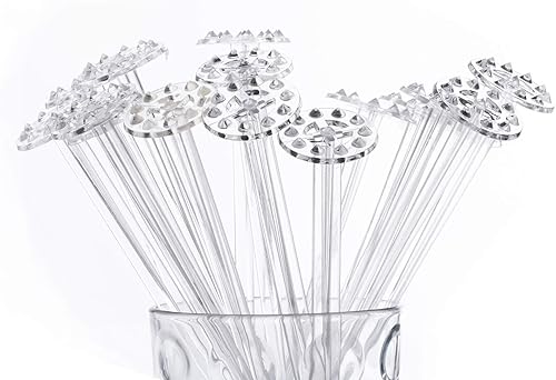 Miniatura 8 de Swizzle Lemon Muddler para cócteles y bebidas de té helado (paquete de 25) (transparente, 4.331 in pequeño)