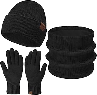 Sponsored You’re seeing this ad based on the product’s relevance to your search query.Learn more about this advertisement Bequemer Laden Women's Men's Winter Warm Beanie Hat and Scarf Tube Scarf Set Unisex Knitted Winter Hat Knitted Hat Winter Scarf Knitted Scarf