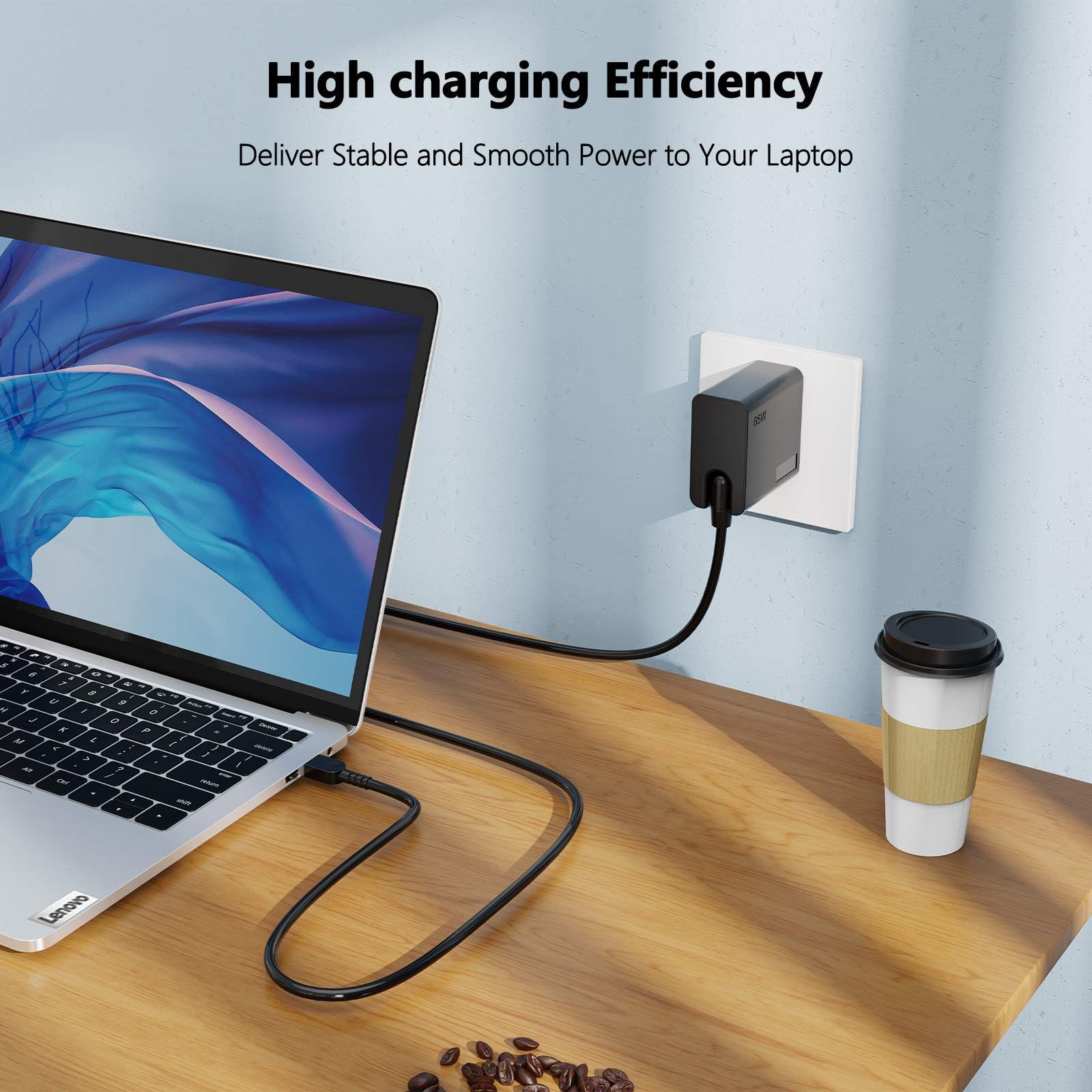 Ładowarka sieciowa USB typu C 65 W dla Lenovo Thinkpad Yoga Chromebook IdeaPad Laptop Kabel Zasilacz