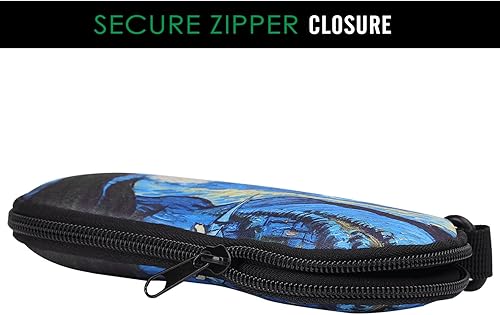 Miniatura 96 de MoKo - Estuche suave, ultra ligero, de neopreno, para lentes de sol, con cremallera y clip para cinturón