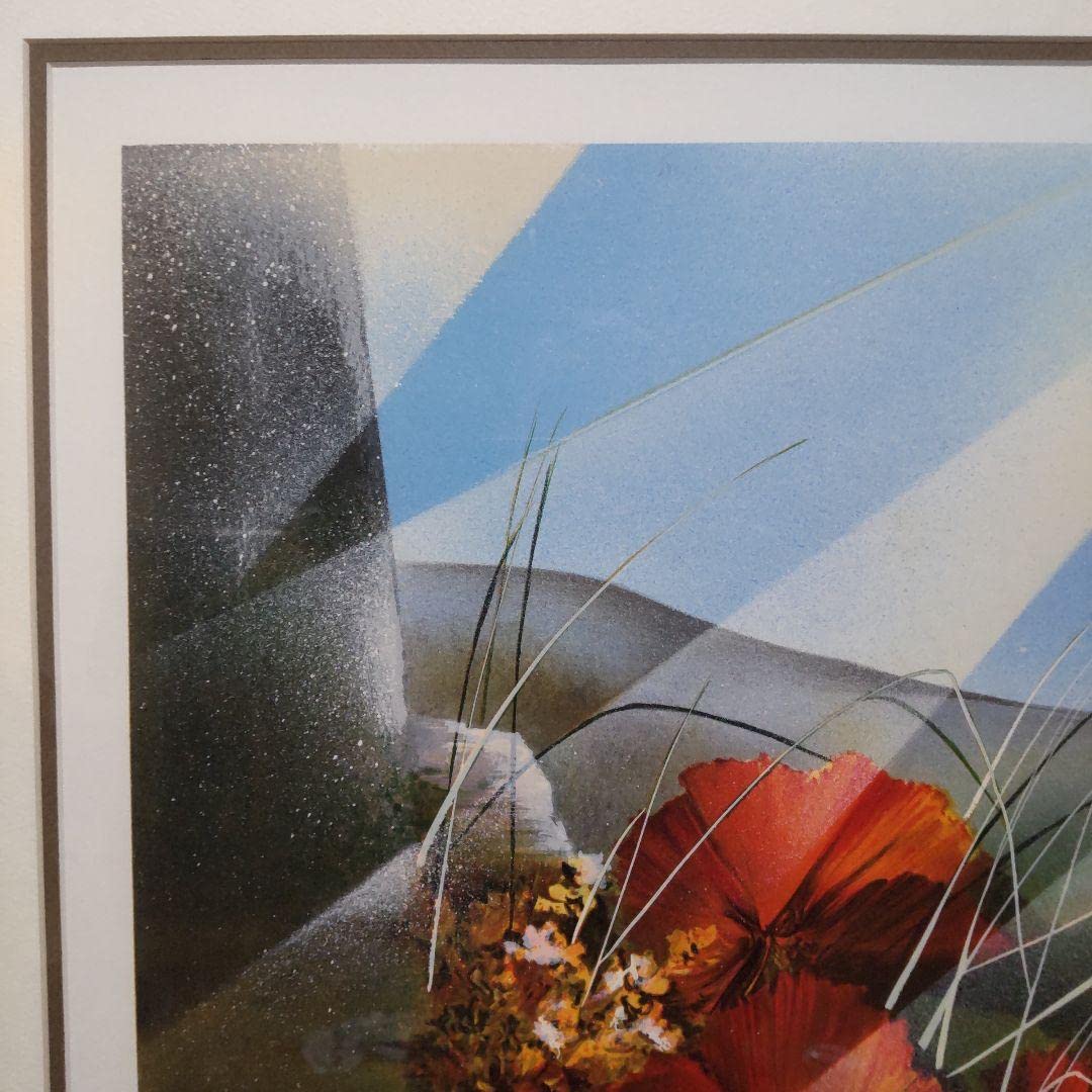 リトグラフ 絵画 額つき 二枚組