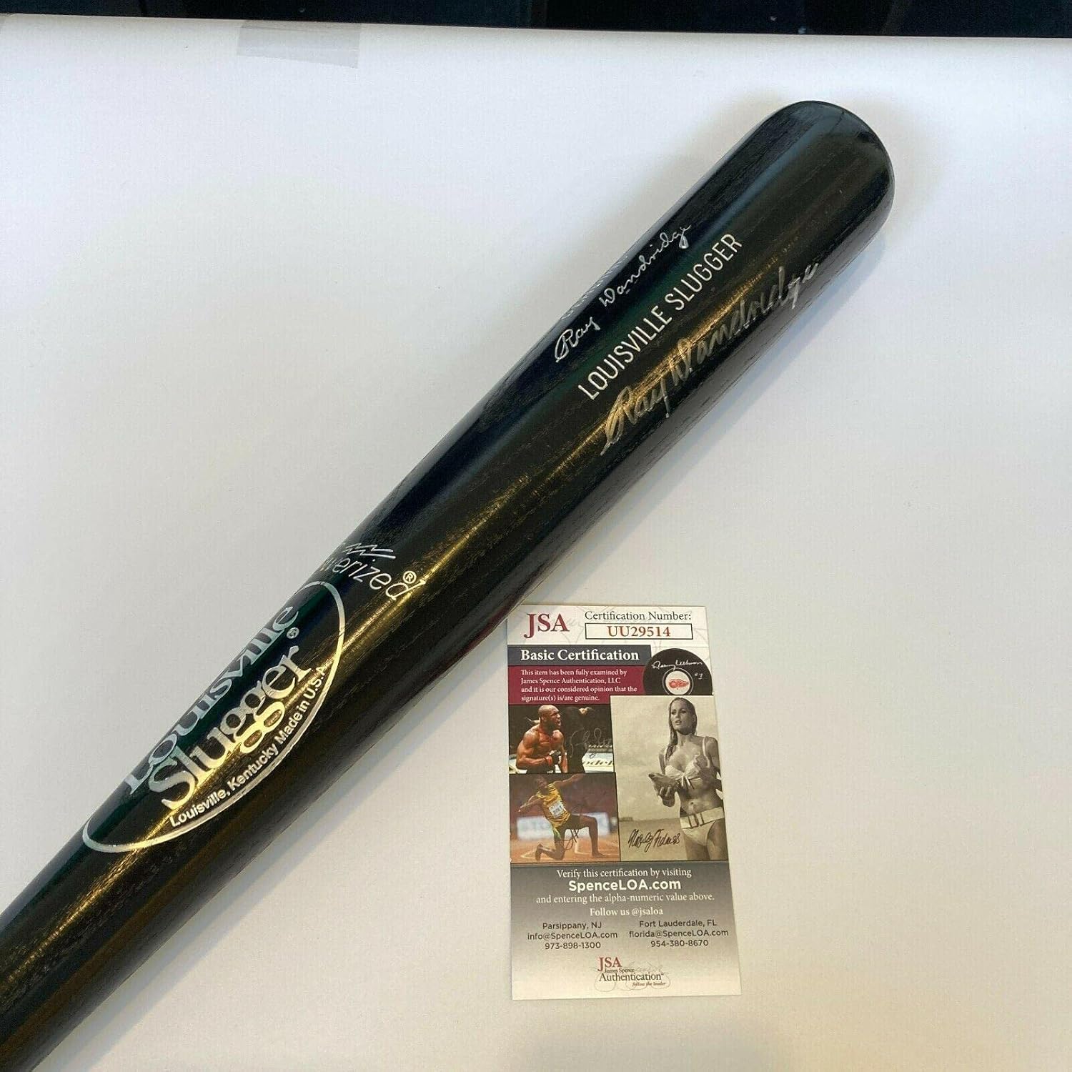 Ray Dandridge Signed Game Model Baseball Bat Hall Of Fame Negro League