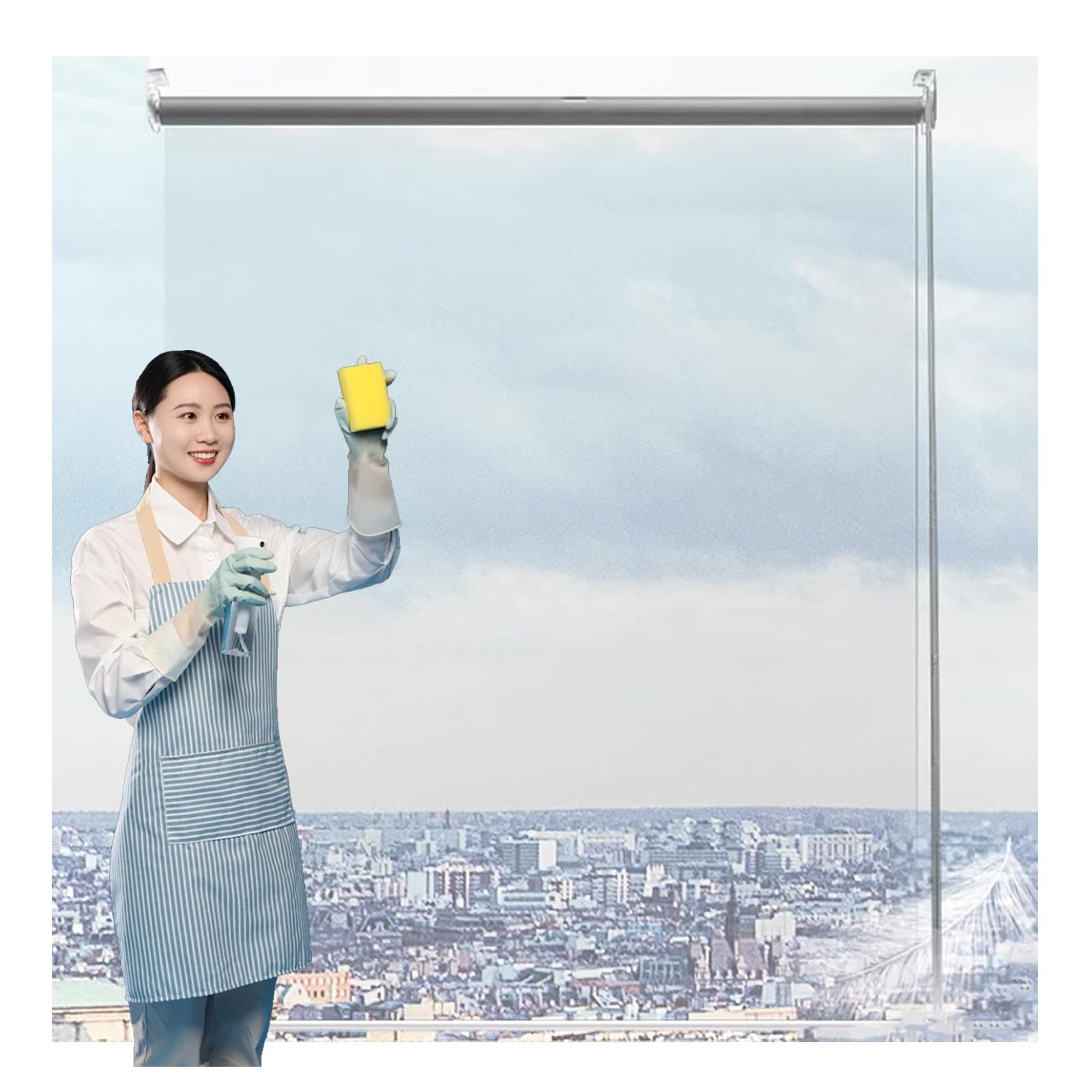 Tapparella Avvolgibile Trasparenti Esterno,tende a rullo for esterno,tapparelle avvolgibili in pvc,Plastica In Pvc Tapparella Avvolgibile Antipolvere,Personalizzabile(W110*H220cm/W43.30*H86.61in)