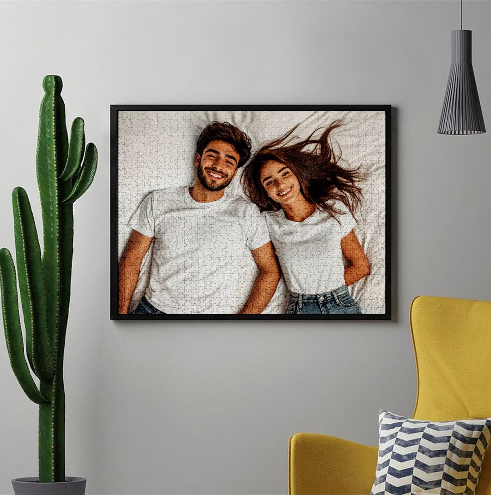 Puzzle Personalizado con Foto Personalizado con Foto Rompecabezas Personalizada con Imagen HD, Texto o Nombre Navidad Halloween Día del Niño Juegos de Inteligencia Regalos para Niños Amigos C-527