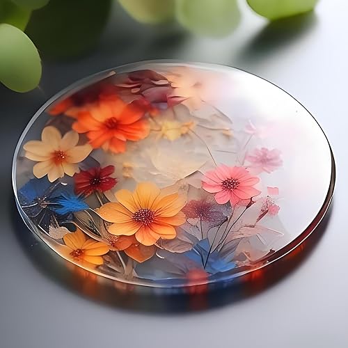 Miniatura 7 de 4 moldes de posavasos de resina, moldes de silicona para resina epoxi, moldes de posavasos redondos para fundición de resina, bricolaje