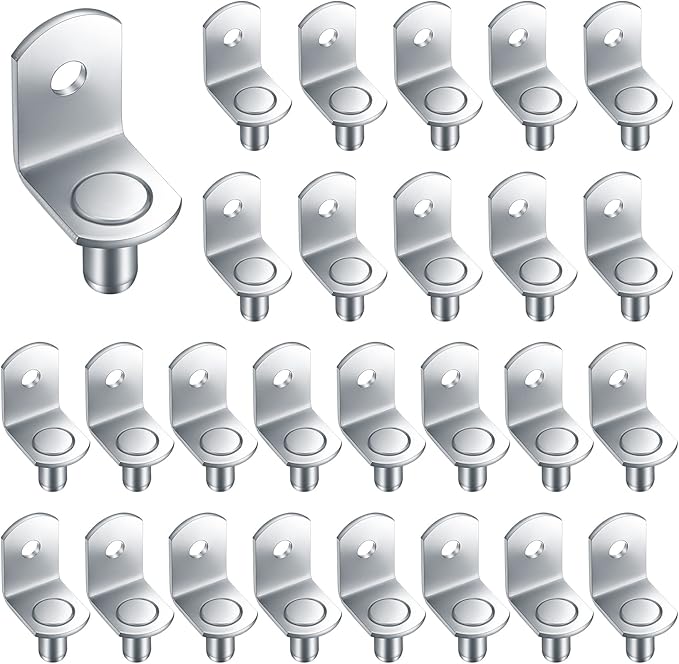 Kigniote 30PCS Shelf Support Pegs 5mm,LShaped Shelf Supports Kitchen