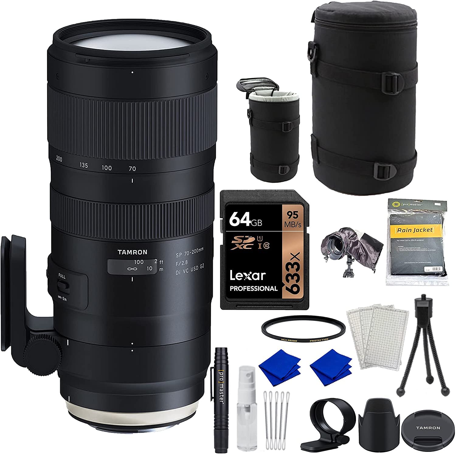Tamron SP 70-200mm F/2.8 Di VC G2 Lens for Canon EF Digital SLR Camera (Tamron 6 Year Limited USA Wa