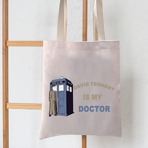 Miniatura 4 de LEVLO Who - Bolsa de maquillaje para cosméticos de David Tennant, regalo para fanáticos de David Tennant Is My Doctor, bolsa de maquillaje con