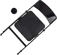 Vista 7 de AUEAR, 12" mini plástico plegable sillas decoración miniatura muebles negro escala 1/6