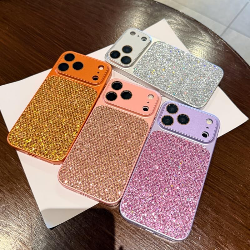 Coque iPhone 14 Pro Max rigide transparente pailletée anti-rayure durable - 5