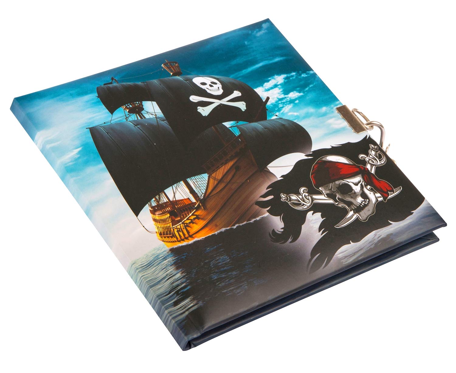 Goldbuch Journal Intime Pirate 96 Pages Blanches Avec Cadenas - Carnet Secret Enfant