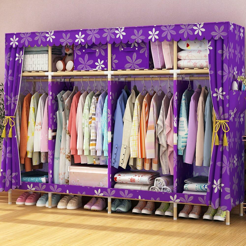 Folding Wardrobe dust Wardrobe Storage Assembled Cloth