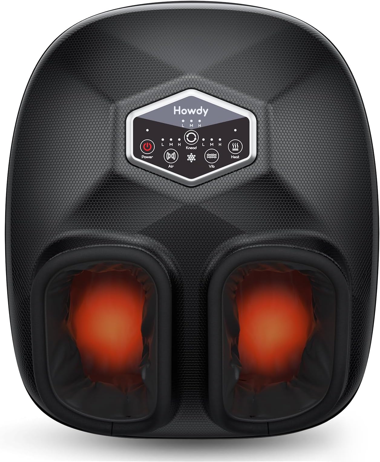 Howdy Foot Massager Machine with Heat for Plantar Fasciitis [2026 Upgraded], Heated Shiatsu Feet Massager for Neuropathy, Gift for Women Men Mom Dad