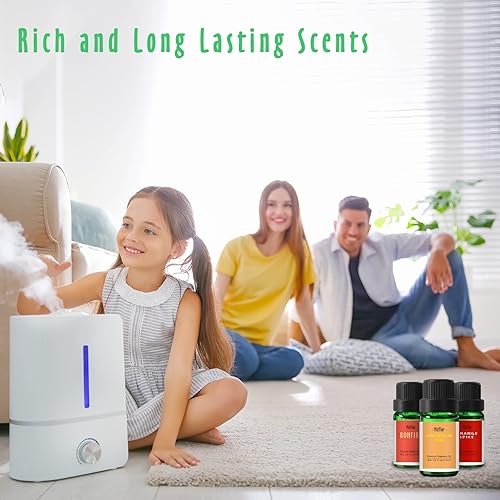 Miniatura 4 de Aceites aromáticos MitFlor Christmas - Juego de 6 aceites perfumados de alta calidad, aceites esenciales navideños para difusores para el hogar,