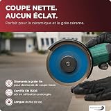 PRODIAMANT Disque à tronçonner diamanté Carrelage professionnel 300 mm x 30/25,4 mm F702 ProRim pas d'éclats pour les carreaux émaillés Grès cérame et pierre naturelle - 2