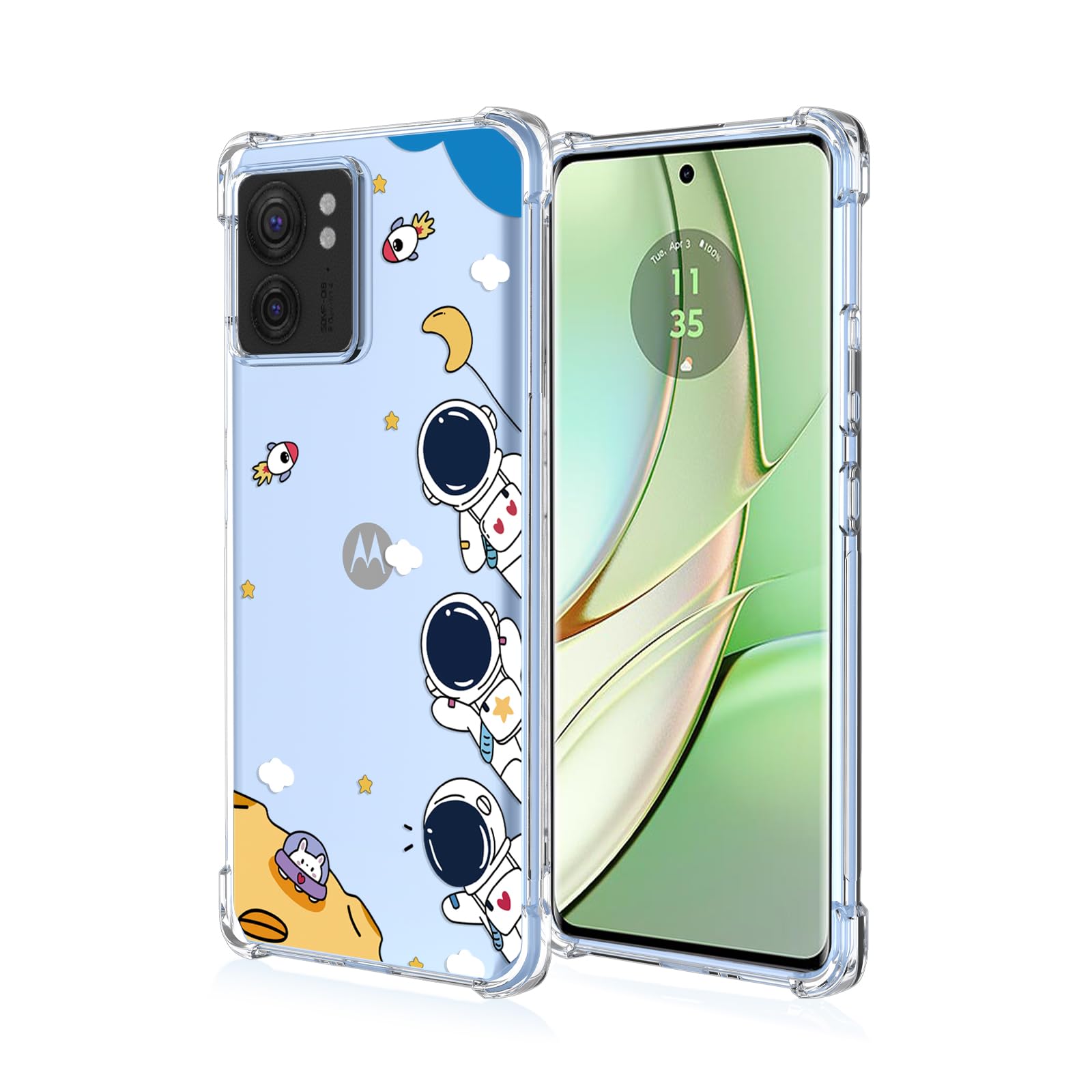 Custodia Per Motorola Moto Edge 40 Neo, Silicone TPU Morbido Con Stampa, Antiurto, Protezione Fotocamera