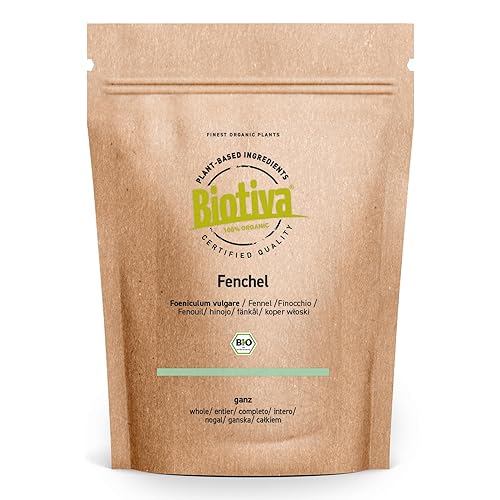Biotiva Fenouil sucré entièrement bio 1000 g – Foeniculum vulgare