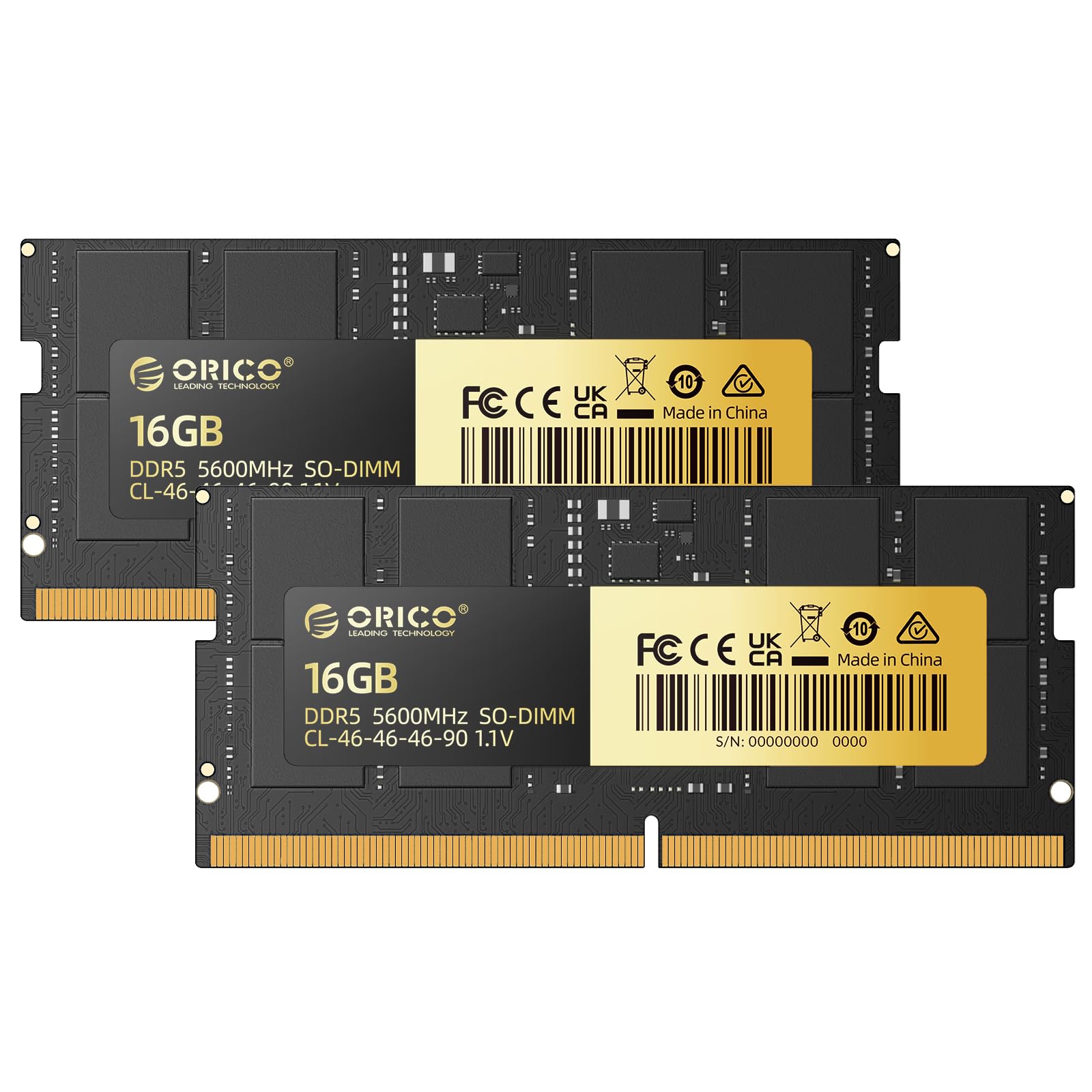 ORICO SODIMM DDR5 RAM 32GB(16GB×2) 5600MHz CL46 (o 5200MHz o