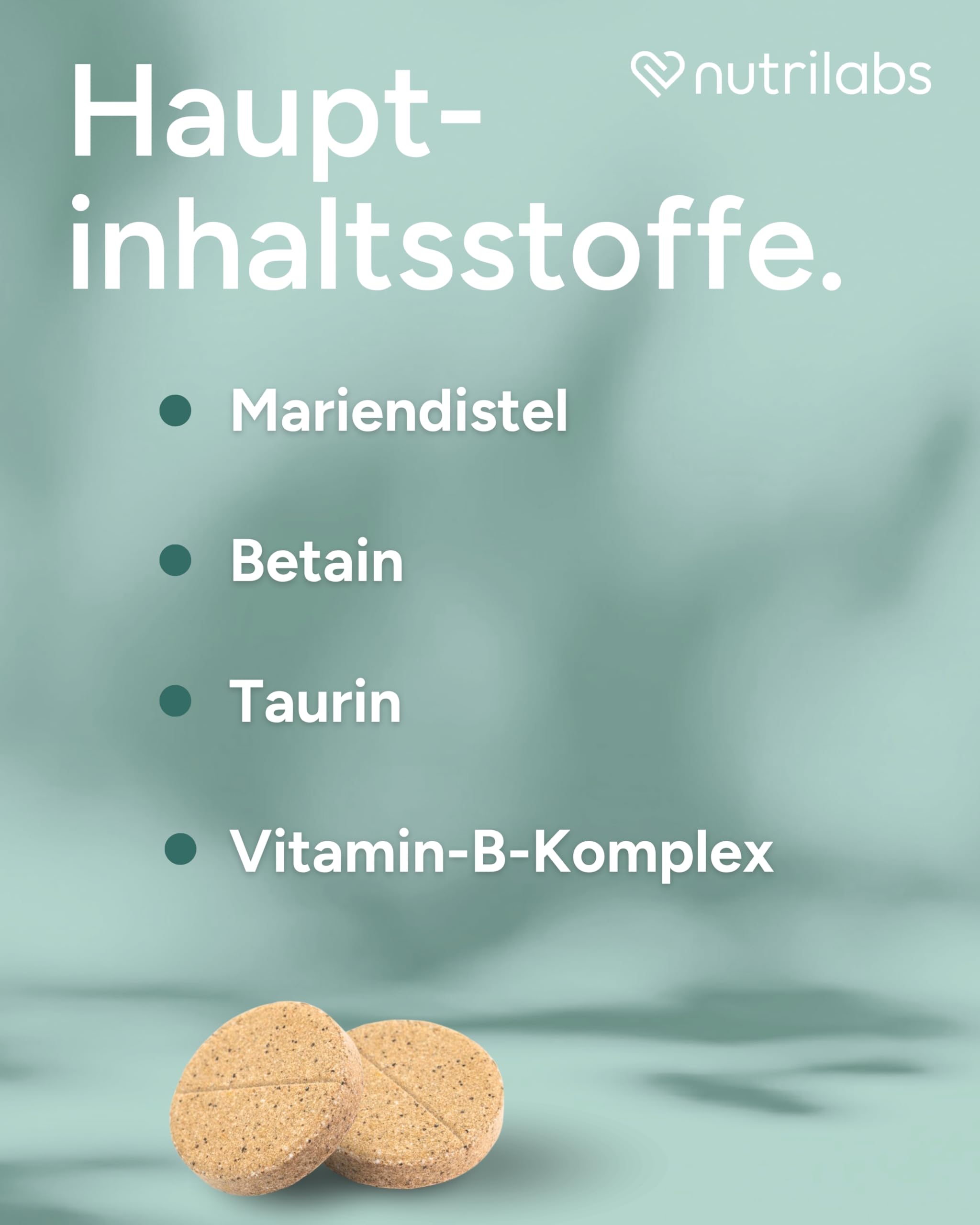 NutriLabs Rascave Hepar Katze Tabletten 90 STK. - Mariendistel & B-Vitamine - Leber-Tabletten - Nahrungsergänzung mit MSM