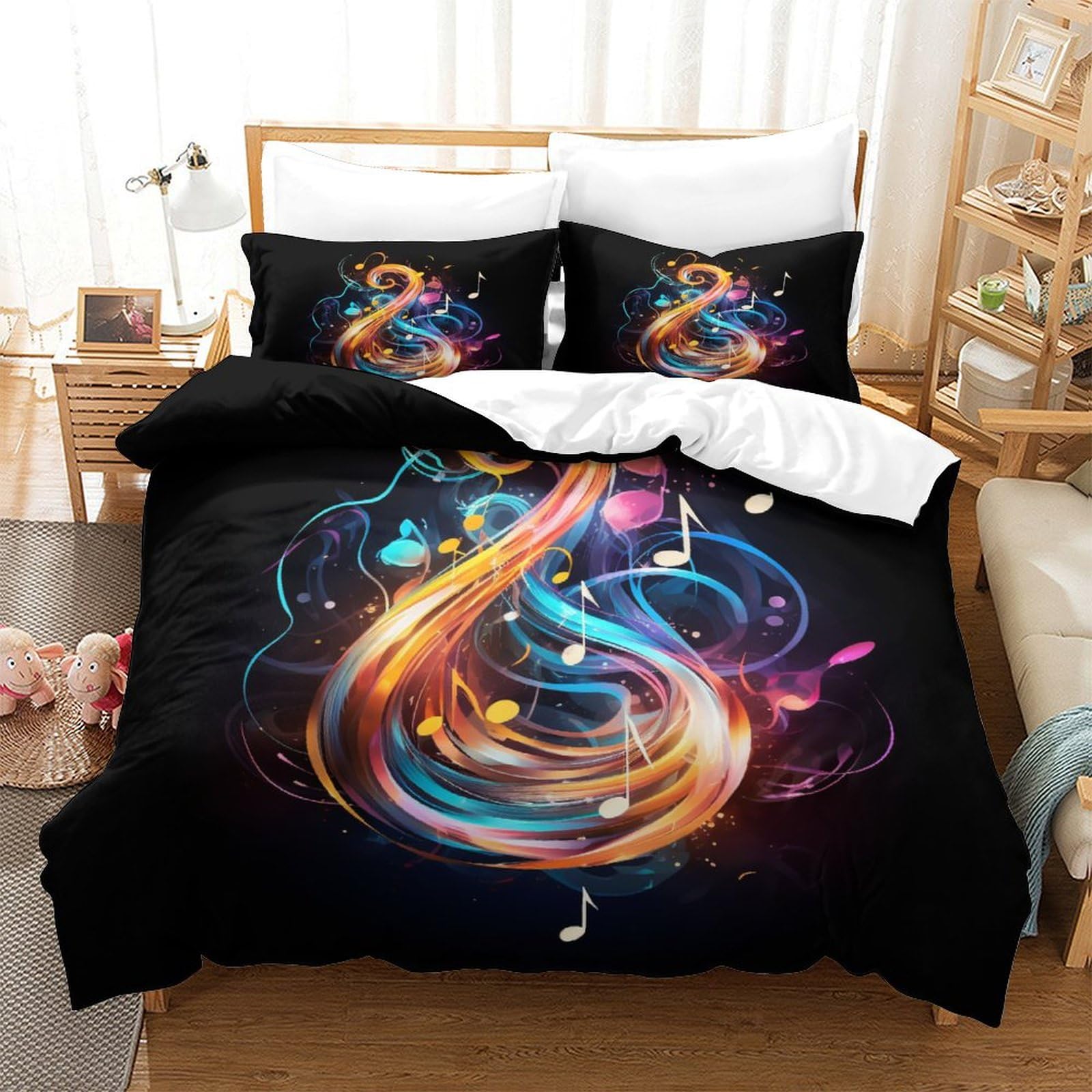 Housses de couettes notes de musique pour une chambre cocooning