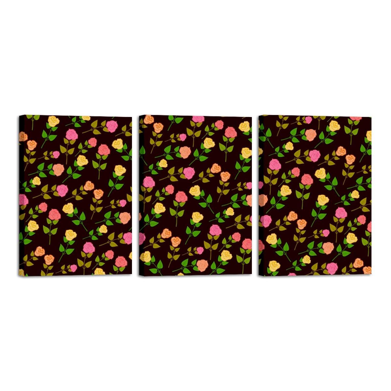 Toile murale fleurs de printemps pour salon chaleureux
